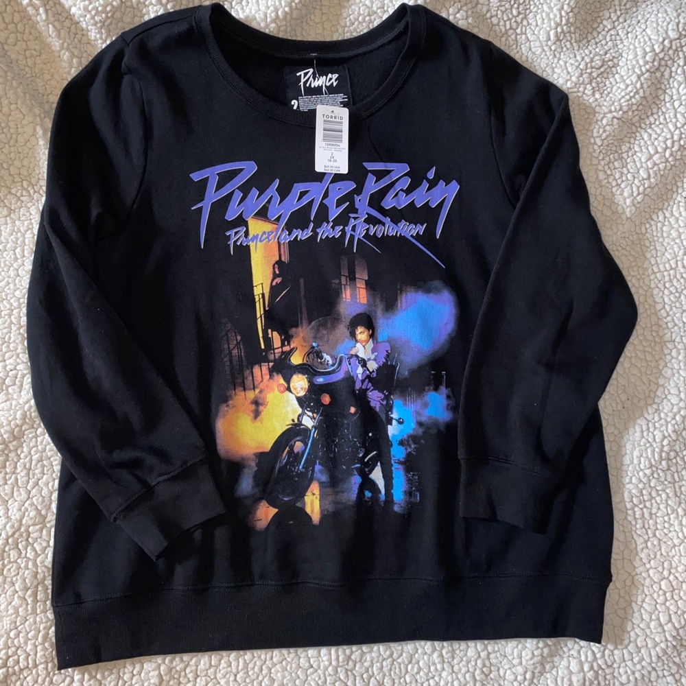 “Purple Rain” Long Sleeve Sweater